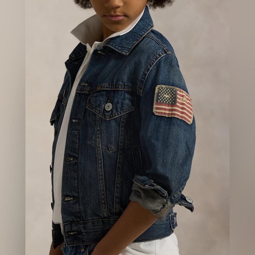 Ralph Lauren Flag Denim Trucker Jacket